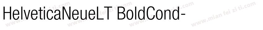 HelveticaNeueLT BoldCond字体转换